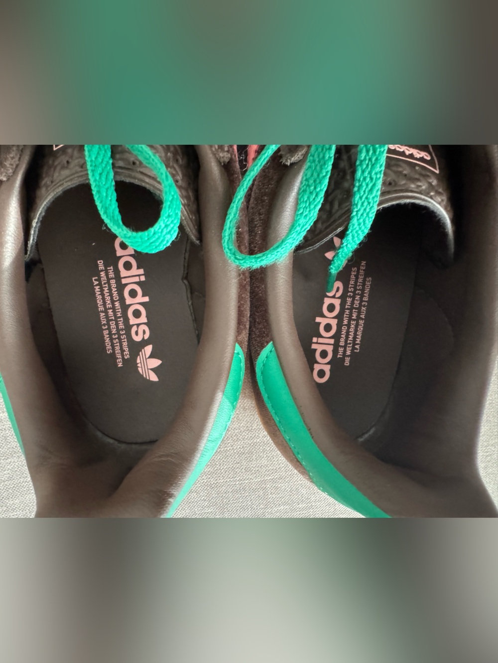 Adidas Originals Gazelle Indoor
Brown Pink Green Sneakers - Picture 6 of 11